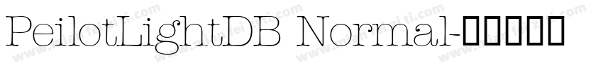 PeilotLightDB Normal字体转换